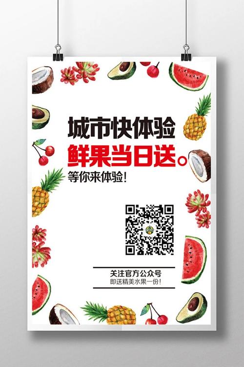 新鲜水果海报